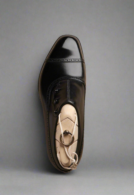 Black Italian Leather Worthing Slip On Loafers - Formal Shoes