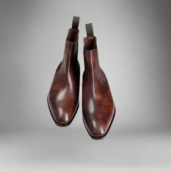 Brown Leather Teruel Slip On Chelsea Boots - Boots