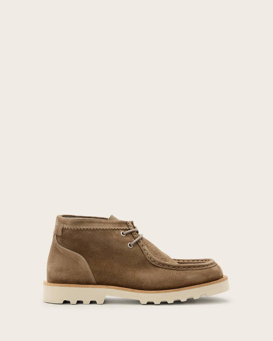 Brown Suede Leather Gabrovo Chukka Lace Up Boots With Sneakers Sole - Chukka Boots
