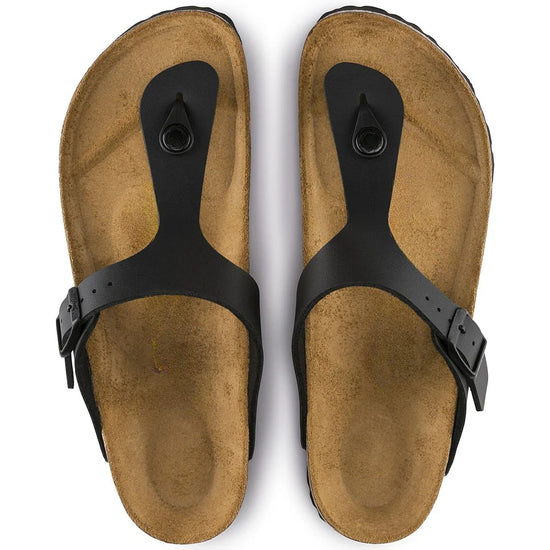 Classic Black Leather Ease Comfort Slippers - Slippers