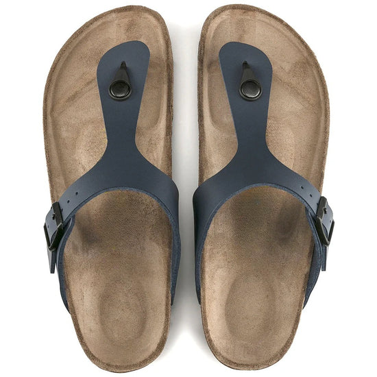 Classic Blue Leather Ease Comfort Slippers - Slippers