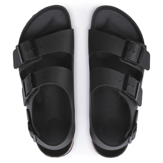 New Addition Black Pearl Leather Ease Comfort Slippers - Slippers
