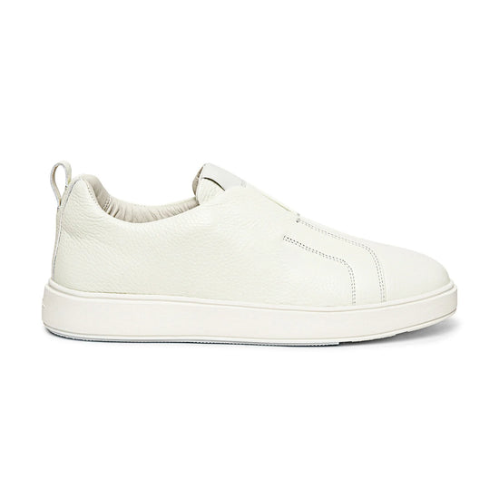 White Leather Elowen Slip On Sneakers - Sneakers Shoes