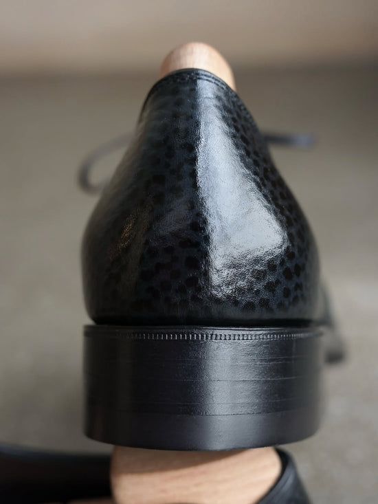 BLACK LEATHER LAMRIA DERBY OXFORD FORMAL - FORMAL SHOES