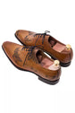 Tan Leather Special Skeleton Edition Wholecut  Shoes - Formal Shoes
