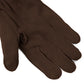 Dark Brown Suede Leather Gloves - Leather Gloves