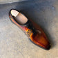 Brown Leather Special Leopard Edition Wholecut  Shoes - Formal Shoes