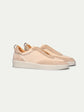 Beige Leather and Suede Astrid Lace Up Sneakers - Sneakers