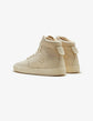 Beige Suede Leather High-Top Lace Up Sneaker - Sneaker Shoes