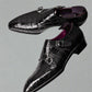 Black Alligator Italian Leather Double Monkstrap Shoes - Formal Shoes - Monk Shoes