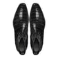 Black Alligator Textured Leather Evington Chelsea Slip On Boots - Boots