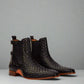 Black Braided Leather Dubbow Chelsea Boots - Chelsea Boots