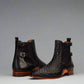 Black Braided Leather Dubbow Chelsea Boots - Chelsea Boots
