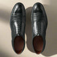Black Braided Leather Morice Brogue Oxfords - Formal Shoes