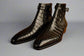 Black Croc Leather Kardzhalli Jhodhpur  Boots - Boots