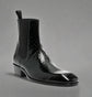 Black Croc Print Leather Amarante Slip On Boots - Boots