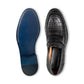 Black Crocodile Print Leather Holroyd Slip On Penny Loafers - Loafers Shoes