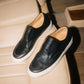 Black Italian Leather Athena City Half Boots - Sneaker Shoes