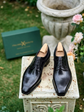 Black Italian Leather Brogue Oxford  Formal Shoes for Gentlemen - Formal Shoes