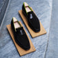 Black Italian Suede Libraria Extrem  Loafers - Loafers shoes
