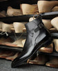 Black Leather Alvor Slip On Jodhpur Boots - Boots