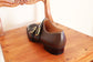 Black Leather And Brown Raindear Leather  Double Monk Strap Shoes - Monk Shoes - Formal Shoes