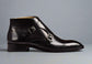 Black Leather Burgos Monk Strap Boots - Monk Boots