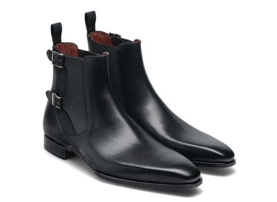 Black Leather Dubbow Chelsea Boots - Chelsea Boots