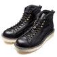 Black Leather Lace-Up Step Steeds Boots - Hiking and Trekking Boots
