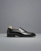Black Leather Malaga Penny Loafers - Loafers Shoes