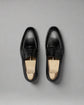 Black Leather Malaga Penny Loafers - Loafers Shoes