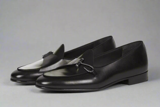 Black Leather Palmela Horsebit Loafers - Loafers