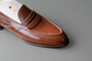 Black Leather Slip On Crossed Component Loafers - Loafers