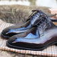 Black Leather Teruel Derby Shoes - Formal Shoes
