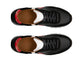 Black Leather and Suede Laivai Lace Up Running Sneaker Shoes - Sneaker Shoes