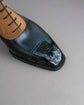 Black Leather  and Suede Orvieto Lace Up Toe Cap Brogue Oxford Boots - Boots