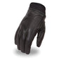 Black Riding Leather Gloves - Leather Gloves