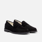Black Suede Leather Giorno Loafers - Loafers Shoes