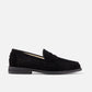 Black Suede Leather Giorno Loafers - Loafers Shoes