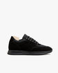 Black Suede Leather Lace Up Running Sneaker Shoes - Sneaker Shoes