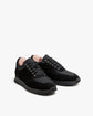 Black Suede Leather Lace Up Running Sneaker Shoes - Sneaker Shoes