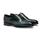 Blue Leather Woodford Balmoral Toe Cap Oxfords - Formal Shoes