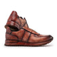 Brown  Alligator  Low Top Lace Up Running Chunky Trainer Sneakers With White Sole - Sneaker Shoes