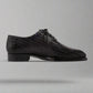 Black Braided Leather Brogue Oxfords - Formal Shoes