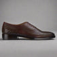 Brown Braided Leather Brogue Oxfords - Formal Shoes
