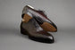 Brown Braided Leather Round Toe Oxford Shoes - Formal Shoes