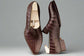Brown Croc  Leather Emeric Slip On Loafers Shoes - Loafers Shoes