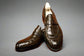 Brown Croc Leather Emeric Slip On Round Toe Loafers Shoes - Loafers Shoes