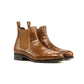 Brown Croc Print Leather Tarragona Slip On Chelsea Boots - Chelsea Boots