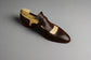 Brown Italian Leather Libraria Tassel Loafers With Monk Strap Shoes - Loafers Shoes